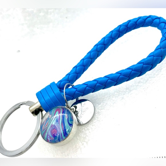 Super cute purse bag Purse charm pull keychain with handmade 20mm snap display - Picture 1 of 3